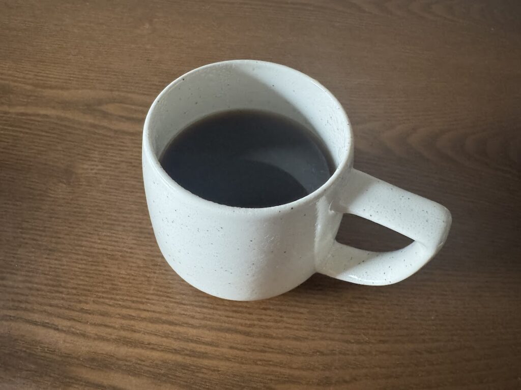 豆9gで淹れたコーヒー